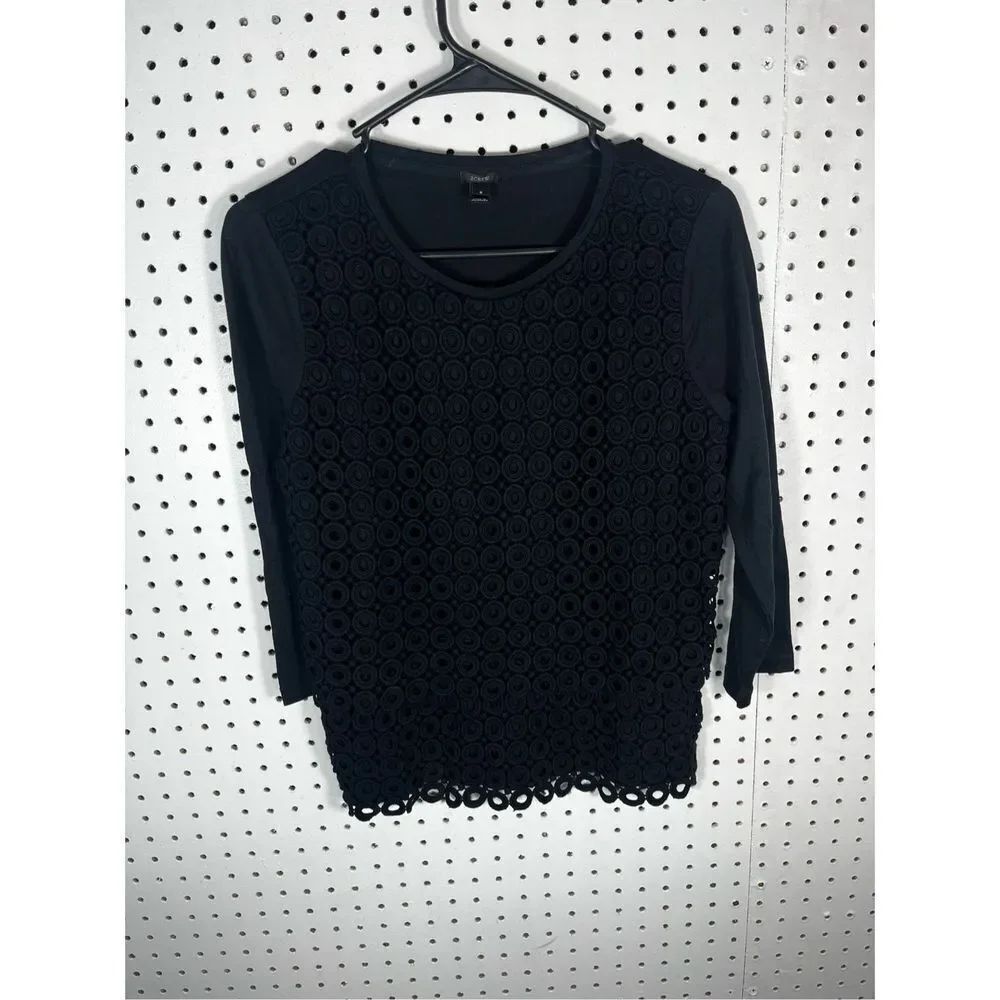 J.Crew crochet circle top